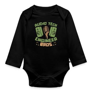 Tontechniker Sound Audio Engineer - Baby bio-rompertje met lange mouwen - zwart - Voor