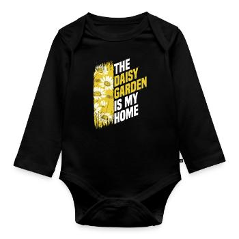 Hobby Gardener Garden Gardener Daisy - Organic Longsleeve Baby Bodysuit - black - Front
