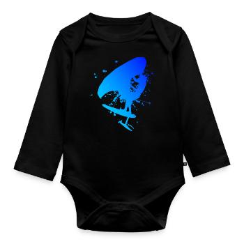 hydrofoil wingfoil Herren wingsurfen wingsurf - Baby Bio-Langarm-Body - Schwarz - Vorne