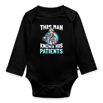 Dentist Assistant Dental Assistant Dentistry - Organic Longsleeve Baby Bodysuit - black - Front