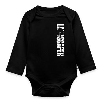 Landscaper Landscaping Landscape - Organic Longsleeve Baby Bodysuit - black - Front