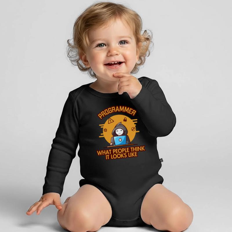 Programmer Looks Like Softwareentwickler Coder Baby Bio-Langarm-Body