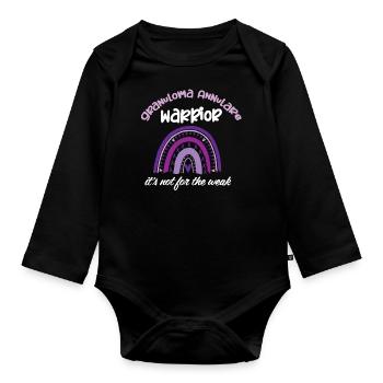 Granuloma Annulare Warrior - Baby Bio-Langarm-Body - Schwarz - Vorne
