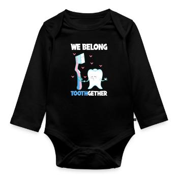Dentist Dental Assistant Dental Assistant Gift - Organic Longsleeve Baby Bodysuit - black - Front