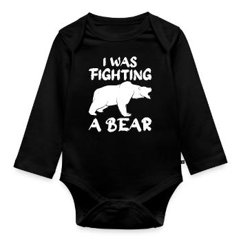 Ours Ours Brun Ours Polaire Ours - Body Bébé bio manches longues - noir - Devant