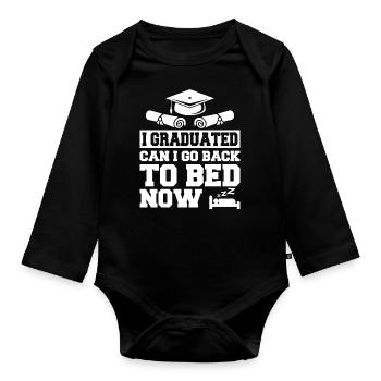 School Student Student Teacher - Organic Longsleeve Baby Bodysuit - black - Front