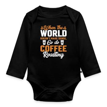 When The World Does Not Make Sense - Baby Bio-Langarm-Body - Schwarz - Vorne