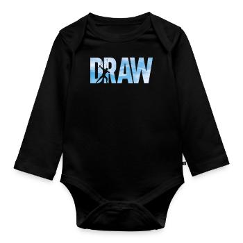 Archery Bow Archer Draw - Baby Bio-Langarm-Body - Schwarz - Vorne