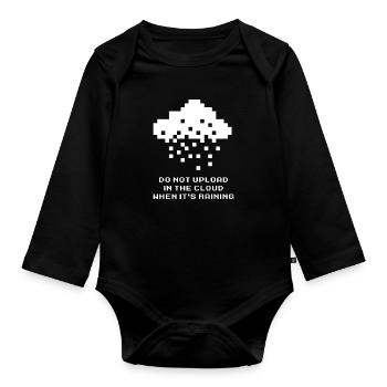 Programmer Coder Software Developer - Organic Longsleeve Baby Bodysuit - black - Front