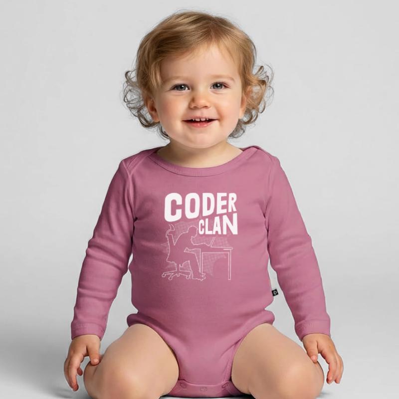 Programmierer Coder Software Entwickler Baby Bio-Langarm-Body