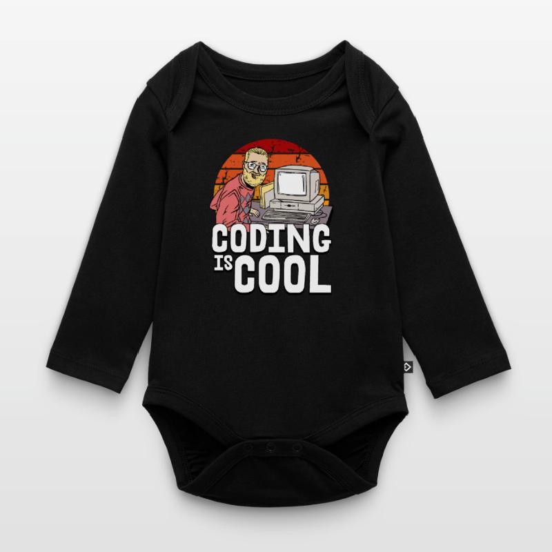 Programmierer Coder Software Entwickler Baby Bio-Langarm-Body