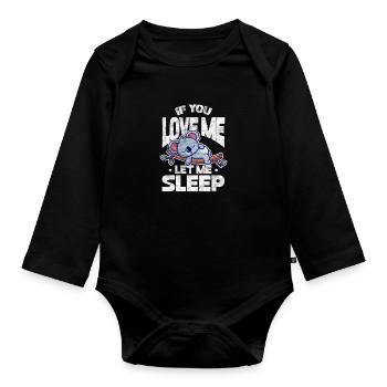 Koala - Baby Bio-Langarm-Body - Schwarz - Vorne