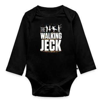 Le costume de carnaval de Jeck à pied - Body Bébé bio manches longues - noir - Devant