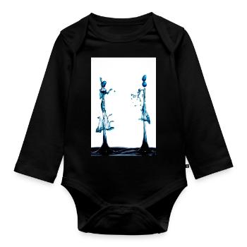 Treffen - Baby Bio-Langarm-Body - Schwarz - Vorne