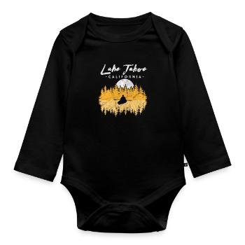 Angler - Organic Longsleeve Baby Bodysuit - black - Front