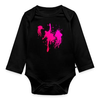Plongée Plongée Femmes Plongeurs Plongée Hommes Plongeurs - Body Bébé bio manches longues - noir - Devant