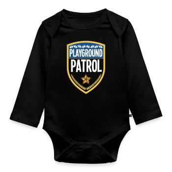 Childcare Daycare Provider Teacher - Organic Longsleeve Baby Bodysuit - black - Front