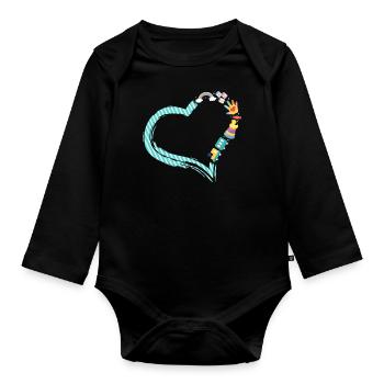 Childcare Daycare Provider Teacher - Organic Longsleeve Baby Bodysuit - black - Front