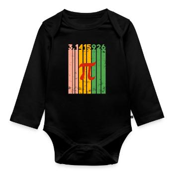 Math Gift Nerd Teacher Math Teacher Math - Body Bébé bio manches longues - noir - Devant
