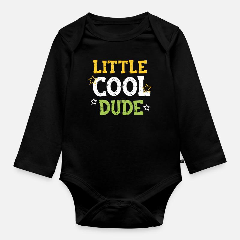 Petit mec cool - Body Bébé bio manches longues - noir