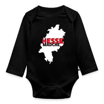 Hesse-Mädche - Baby Bio-Langarm-Body - Schwarz - Vorne