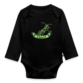 Feminist Feminism Women Empowerment Gender Girls - Organic Longsleeve Baby Bodysuit - black - Front