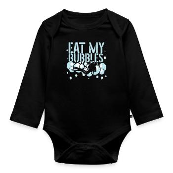 Scuba Diving Divers Diving - Organic Longsleeve Baby Bodysuit - black - Front