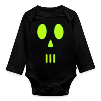 Hacking Hacks Hacker Computer Malware eSport Trojaner - Baby Bio-Langarm-Body - Schwarz - Vorne