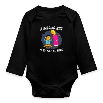 Tontechniker Sound Audio Engineer - Baby Bio-Langarm-Body - Schwarz - Vorne
