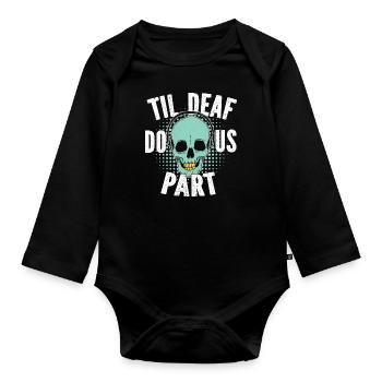 Ingénieur du son Tontechniker - Body Bébé bio manches longues - noir - Devant