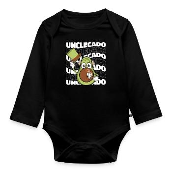 Uncle - Organic Longsleeve Baby Bodysuit - black - Front