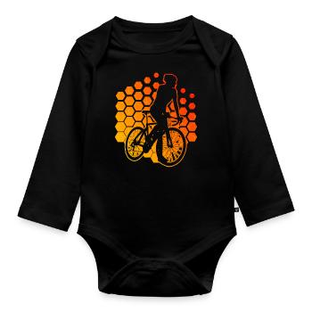 Cyclisme de route Vélo de route Cyclisme de route Vélo de route - Body Bébé bio manches longues - noir - Devant