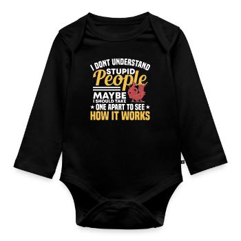 Dragon Dragon Design Mythical Creature Fantasy - Organic Longsleeve Baby Bodysuit - black - Front