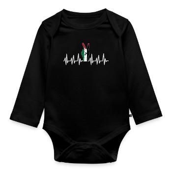 Palestine Gift Free Palestine Gaza Strip - Organic Longsleeve Baby Bodysuit - black - Front