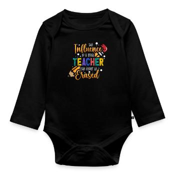 Les enseignants présentent le cours de formation des enseignants école d’enseignants - Body Bébé bio manches longues - noir - Devant