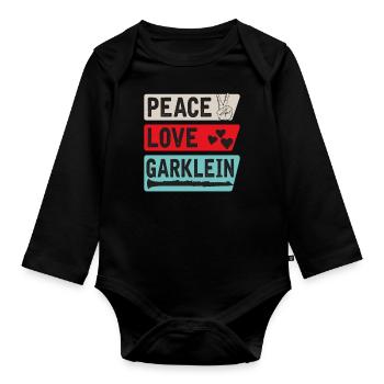 Garklein Recorder Instrument de musique - Body Bébé bio manches longues - noir - Devant