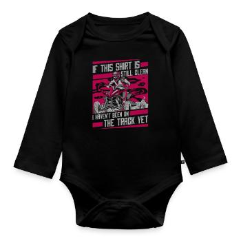 Quad Quads Quatre Roues Motorsport - Body Bébé bio manches longues - noir - Devant