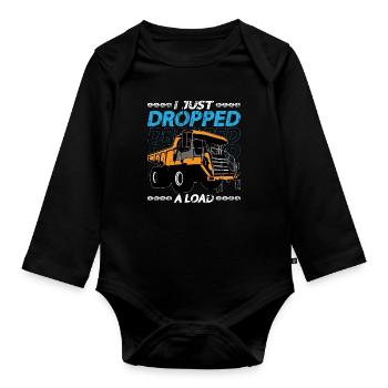 Mining Trucker Ich Habe Gerade Einen Load Mine - Baby Bio-Langarm-Body - Schwarz - Vorne