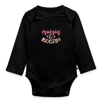 Cruise - Organic Longsleeve Baby Bodysuit - black - Front