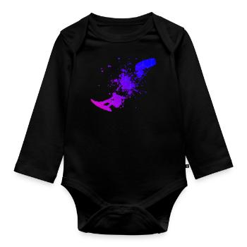 Femmes Kitesurf Kitesurf Hommes Kitesurf Kitesurf - Body Bébé bio manches longues - noir - Devant