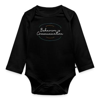 Collecte de données - Thérapeutes analystes comportementaux - Body Bébé bio manches longues - noir - Devant