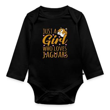 Jaguar - Baby Bio-Langarm-Body - Schwarz - Vorne