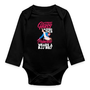 Jiu Jitsu Jiu Jitsu Jiu Jitsu - Baby Bio-Langarm-Body - Schwarz - Vorne