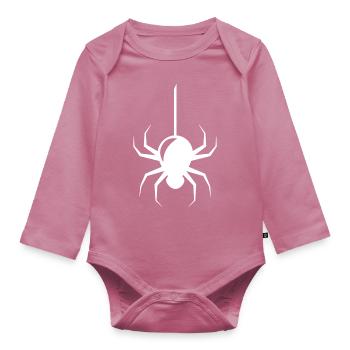 Spider - Organic Longsleeve Baby Bodysuit - mauve - Front