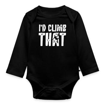 PQRST Nurse, Nursing - Organic Longsleeve Baby Bodysuit - black - Front