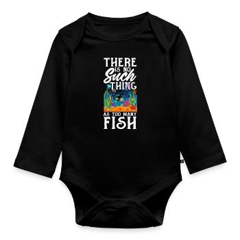 Drôle Aquarist Aquarist Aquarium Cadeau - Body Bébé bio manches longues - noir - Devant