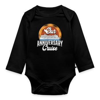 Croisière Vacances Mari Femme - Body Bébé bio manches longues - noir - Devant