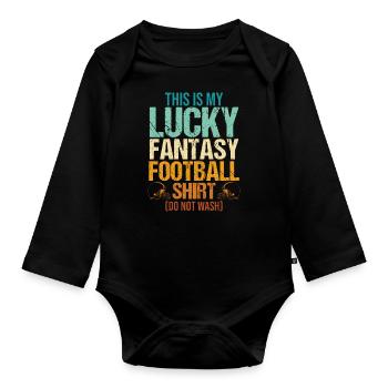 Fantasy Football Père Légende Mari Fantasy - Body Bébé bio manches longues - noir - Devant