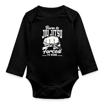 Jiu Jitsu Jiu Jitsu Jiu Jitsu - Baby Bio-Langarm-Body - Schwarz - Vorne