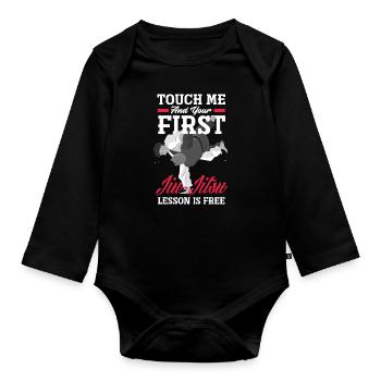 Jiu Jitsu Jiu Jitsu Jiu Jitsu - Baby Bio-Langarm-Body - Schwarz - Vorne
